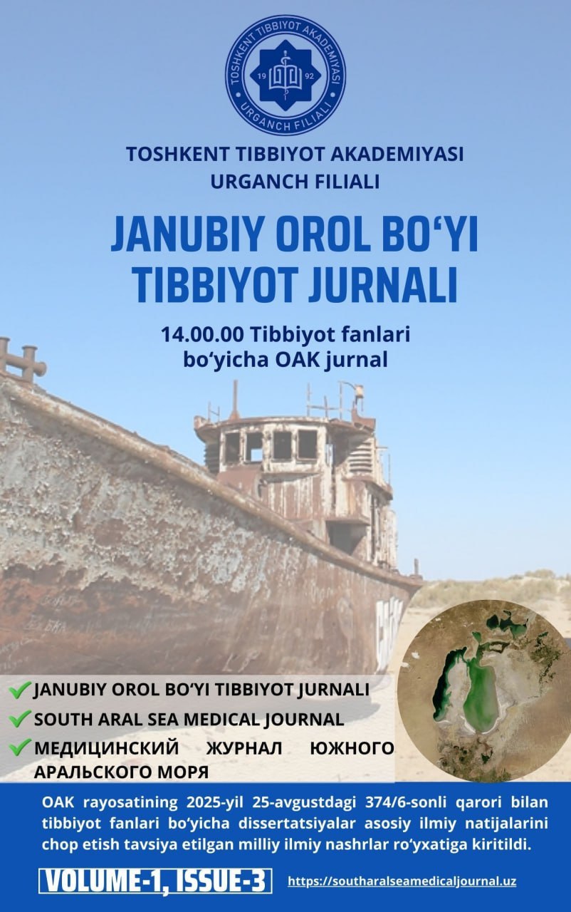					View Vol. 2 No. 2 (2026): JANUBIY OROLBO‘YI TIBBIYOT JURNALI
				